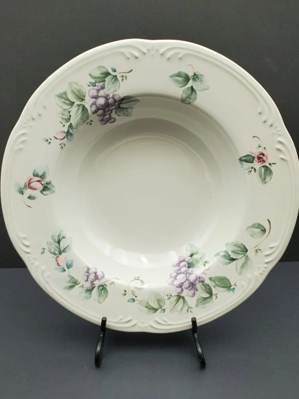Pfaltzgraff Grapevine Dinner Bowls Individual Rimmed Pasta Bowls Salad Bowls